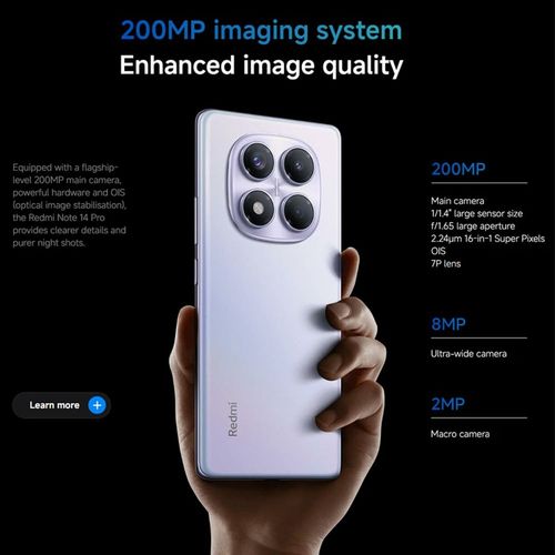 Smartfony Xiaomi NOTE14P 12-512 BK Octa Core 12 GB RAM 512 GB Czarny 6,67" na Arena.pl