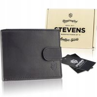 Skórzany portfel męski STEVENS skóra naturalna Q2
