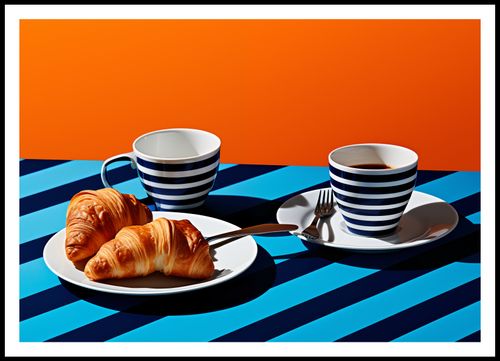 Plakat 100x70cm Croissanty na Arena.pl