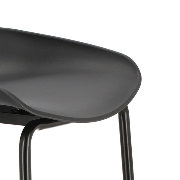 Stołek barowy Grego czarny 65 cm zdjęcie 10