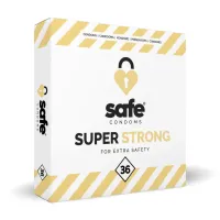 safe super strong 36 szt. prezerwatywy lateksowe wzmocnione 53 mm