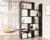 ROMA Regał otwarty rozsuwany Czarny