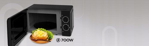 CZARNA KUCHENKA MIKROFALOWA UD MIKROFALÓWKA MIKROFALA WOLNOSTOJĄCA GRILL na Arena.pl