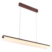 LAMPA wisząca CURACOA A0011-320 Candellux metalowa OPRAWA listwa LED 33W 4000K belka ZWIS podłużny brązowy