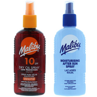 Malibu SPF10 Olejek Brązujący 200ml + Balsam W Sprayu Po Opalaniu