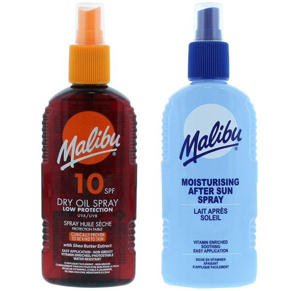 Malibu SPF10 Olejek Brązujący 200ml + Balsam W Sprayu Po Opalaniu zdjęcie 1