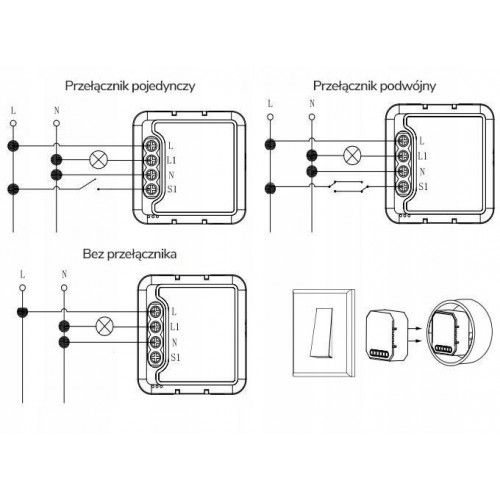 MODUŁ PRZEKAŹNIKOWY T265 ZIGBEE 1 OBWÓD 200W TUYA ŚCIEMNIACZ na Arena.pl