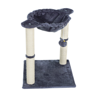 Drapak dla kota legowisko zabawka wieża szary Rebel