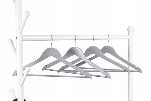 Wieszak do szafy RONDO komplet 100 szt szary drewno na Arena.pl