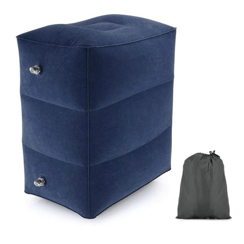 Duży dmuchany podnóżek podróżny pod nogi trójwarstwowy do samolotu auta na Arena.pl