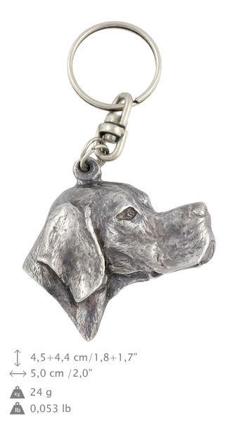 Pointer brelok do kluczy posrebrzany Art-Dog zdjęcie 2