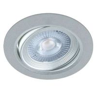 Regulowana LAMPA sufitowa MONI 03857 Ideus okrągła OPRAWA oczko LED 5W 4000K wpust srebrny