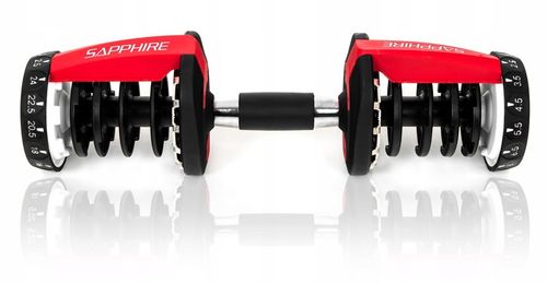 HANTEL REGULOWANY SAPPHIRE obciążenie 2,5KG - 24KG HANTLA 1x hantle SYSTEM na Arena.pl