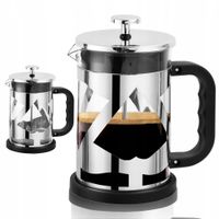 DZBANEK Z ZAPARZACZEM DO KAWY HERBATY ZIÓŁ STALOWY 800 ML FRENCH PRESS