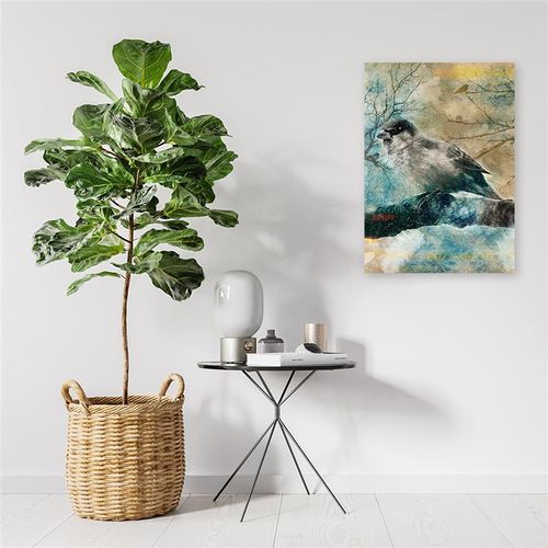 Obraz na płótnie – Canvas, Ptaki malarstwo 40x60 na Arena.pl