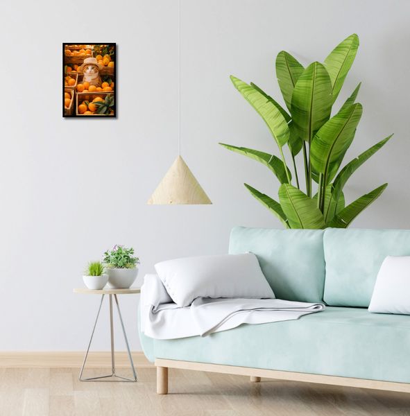 Plakat 25x35cm Kot w Pomarańczach zdjęcie 4