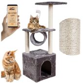Duży drapak dla kota, domek, tunel, platforma, zabawka