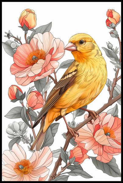 Plakat 61x91,5cm Wiosenny Śpiewaczek zdjęcie 2