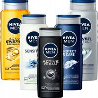 2X NIVEA Żele męskie prysznic 5*500ml ZESTAW