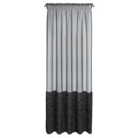 Firana na taśmie zaplikacją MARION 140X270 czarna