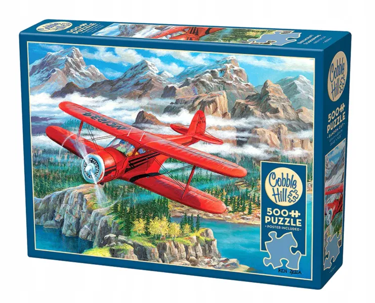 Cobble Hill Puzzle 500 el. Dwupłatowiec (Beechcraft Staggerwing) zdjęcie 4