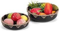 Miska na Owoce Warzywa metalowa dekoracyjna 2szt