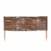 be4nature Płot ogrodzeniowy wiklinowy ręcznie wyplatany 60 x 20 cm 1 szt.