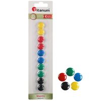 magnesy okrągłe 1,5 cm 10 sztuk titanum