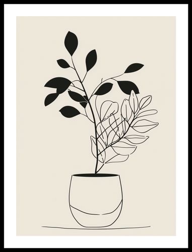 Plakat 40x55cm Prostota Doniczki na Arena.pl