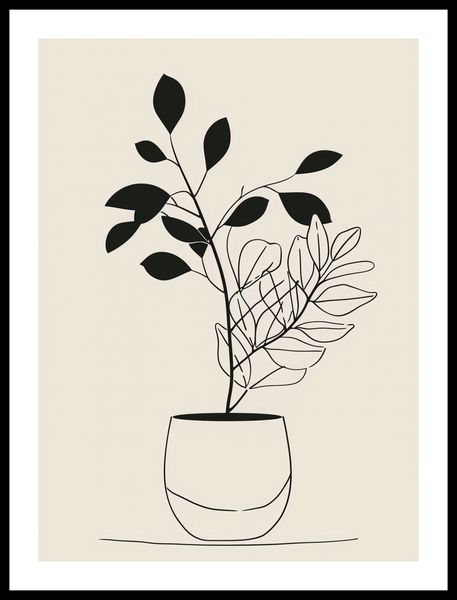 Plakat 40x55cm Prostota Doniczki zdjęcie 3