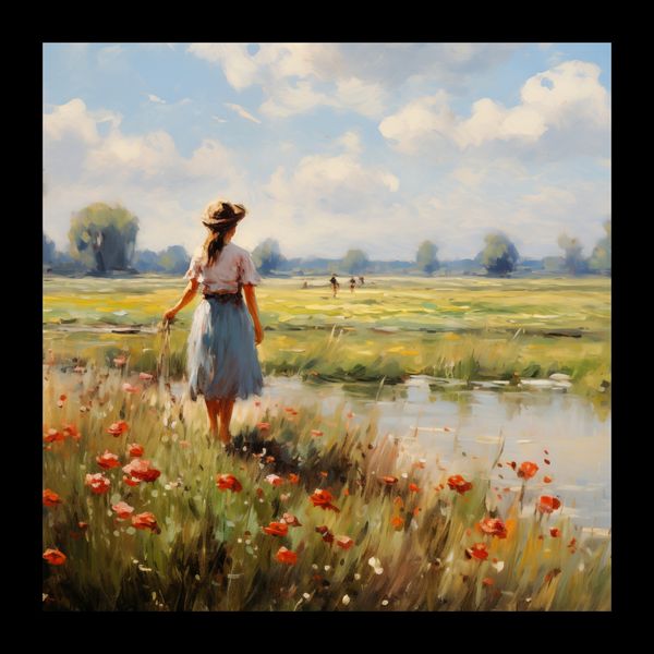 Plakat 20x20cm Wiejski Spokój zdjęcie 2