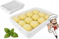 Pojemnik 40x30 z pokrywką do dojrzewania ciasta na pizzę