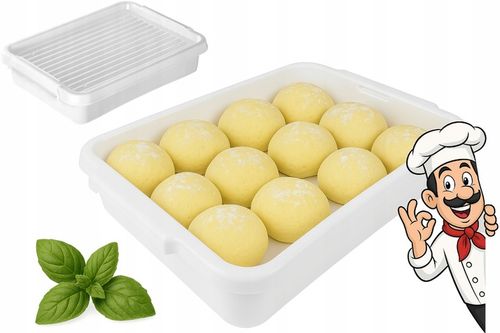 Pojemnik 40x30 z pokrywką do dojrzewania ciasta na pizzę gastronomiczny na Arena.pl