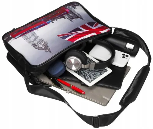 młodzieżowa, pojemna torba na szerokim pasku - loren na Arena.pl