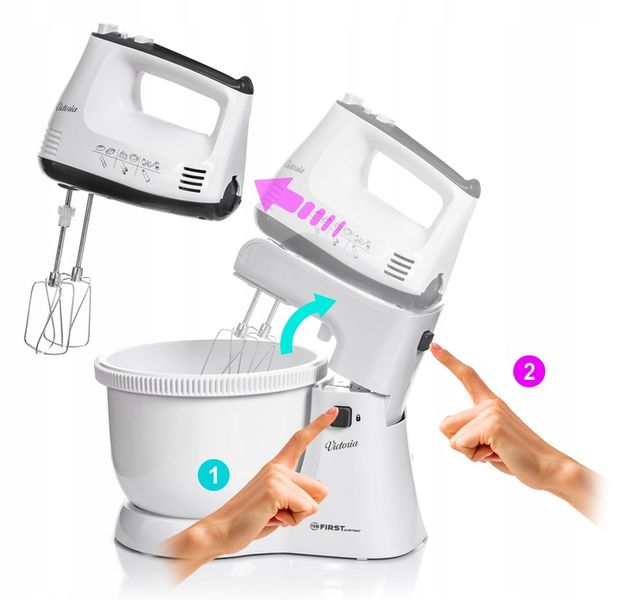 MIKSER z misą obrotową i blender 2w1 FIRST AUSTRIA zdjęcie 5