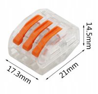 Szybkozłączka elektryczna 3x2,5 złączka konektor