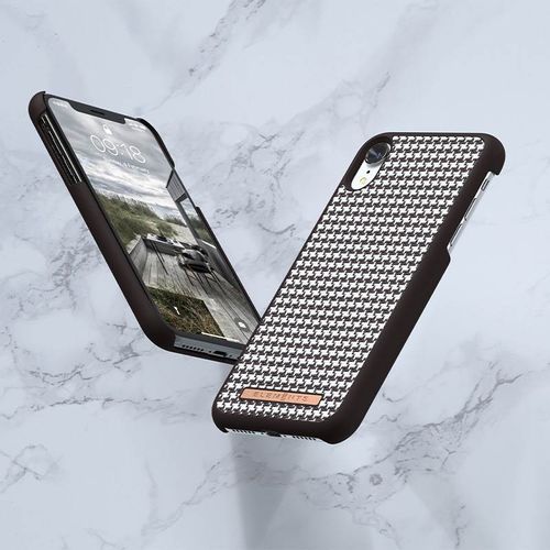 Nordic Elements Saeson Idun - Materiałowe etui iPhone XR (Dark Brown Pattern 2) na Arena.pl