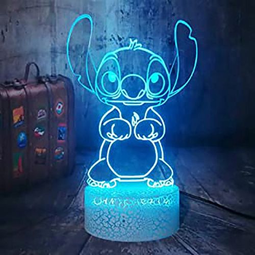 Lampka 3D nocna led usb + pilot Lilo i Stitch na Arena.pl
