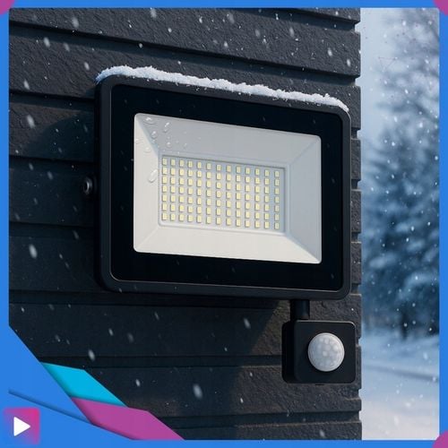 Halogen LED 50W Lampa Naświetlacz z Czujnikiem Ruchu Zmierzchu na Arena.pl