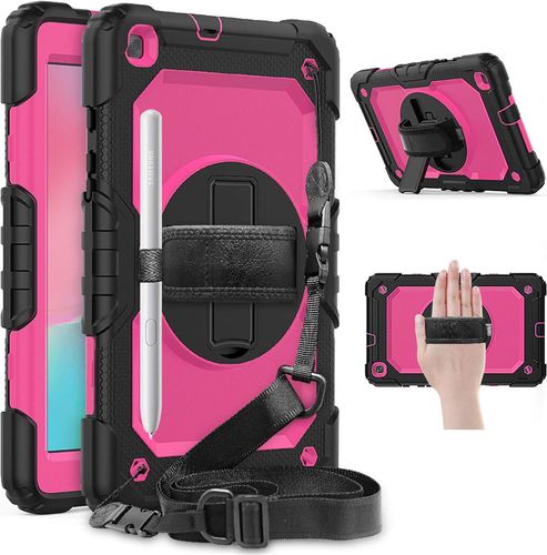 Etui do iPad 9/8/7 10.2" z Podstawką i Paskiem na Ramię Różowe na Arena.pl