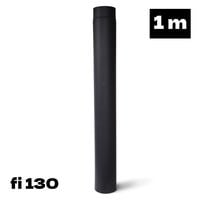 Rura spalinowa 1 m fi 130 mm stal żaroodporna 2 mm do pieca kominka