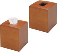 Bambusowe Pudełko na Chusteczki Zestaw 2 Sztuk