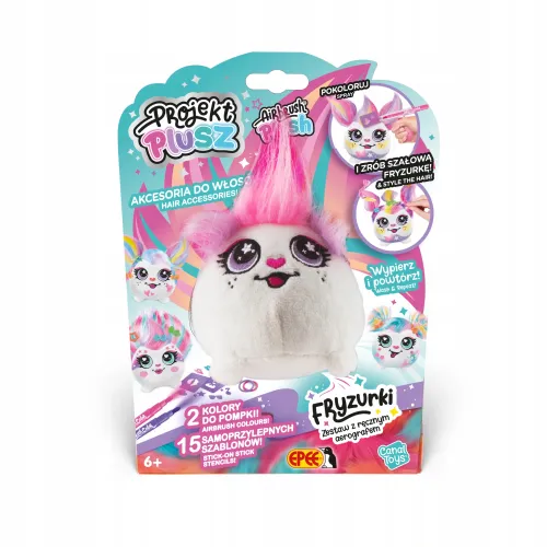 Projekt Plusz Fryzurki - Plusz z ręcznym aerografem RÓŻYCZKA na Arena.pl
