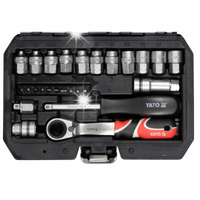 YATO KLUCZE NASADKI SPLINE PRZELOTOWE ZESTAW KLUCZY 1/4'' 29el.