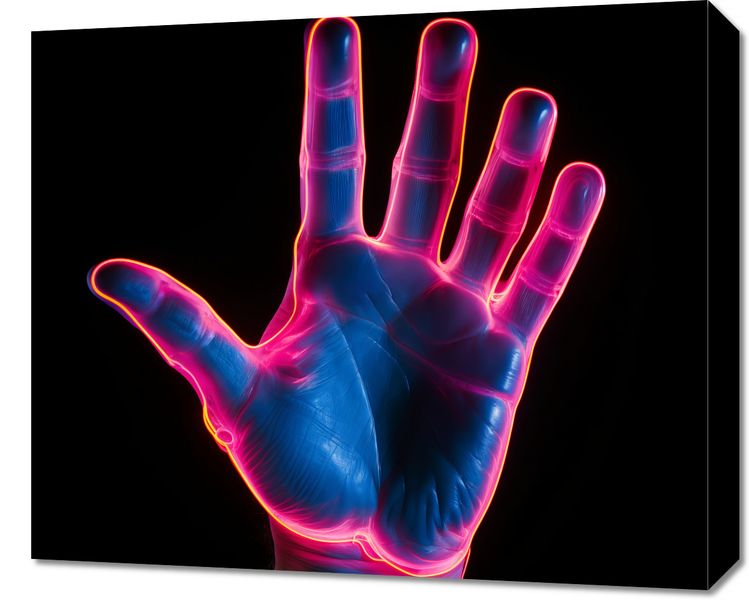 Obraz 60x50cm Dotyk Przyszłości zdjęcie 1