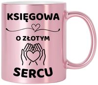 Kubek różowy z dedykacją wyjątkowy prezent dla KSIĘGOWEJ