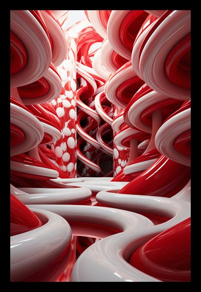 Plakat 20x30cm Czerwone Wiry zdjęcie 2