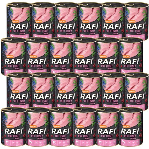 Rafi Mokra karma dla psów z indykiem w puszce 400 g x 24 sztuki na Arena.pl