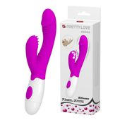 Wygięty Wibrator Punkt G Z Masażerem 20Cm 7Trybów