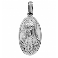 SREBRNY SZKAPLERZ MEDALIK DWUSTRONNY PRÓBA SREBRA 925